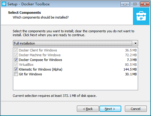 图10-1-12 安装Docker
Toolbox配置向导