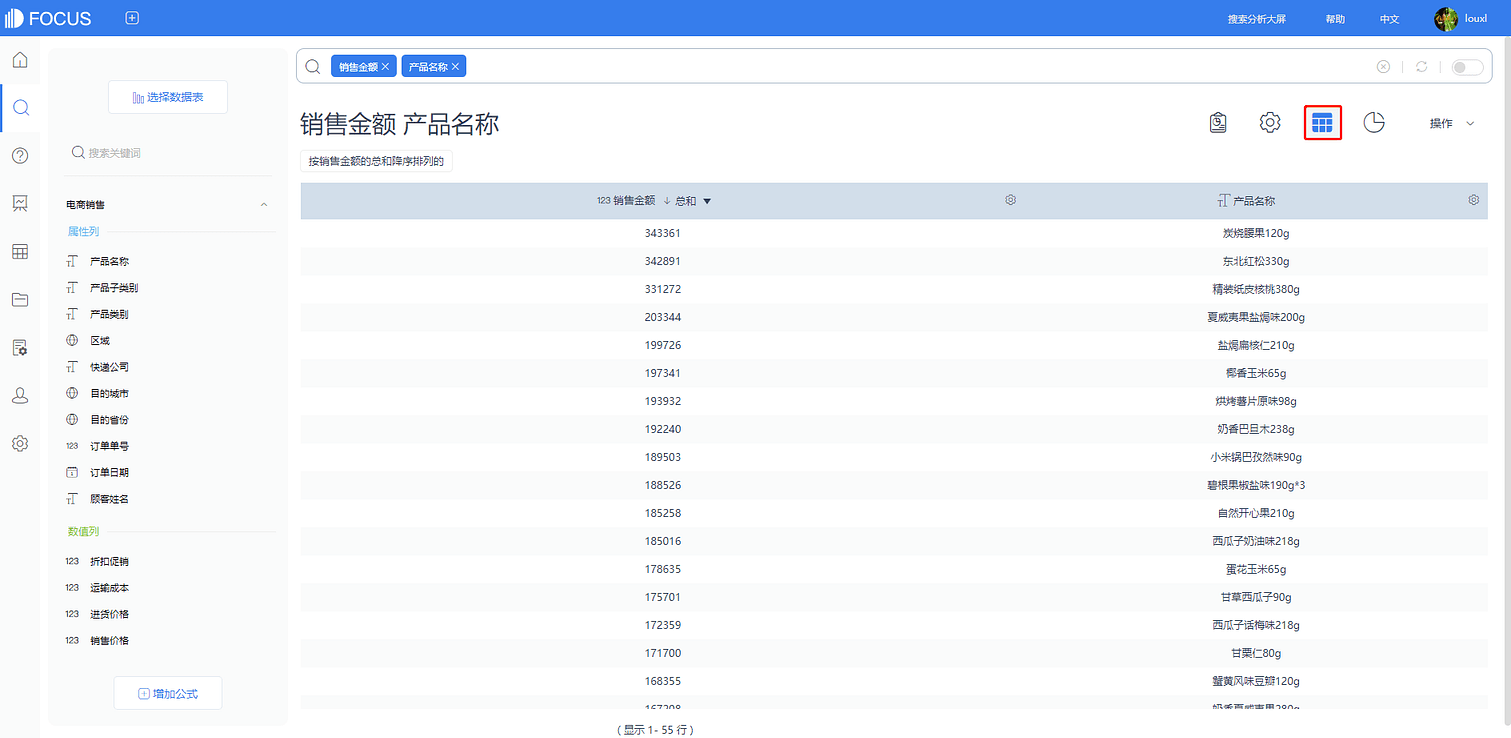 《产品手册 V5.0.2》
数值表格式显示